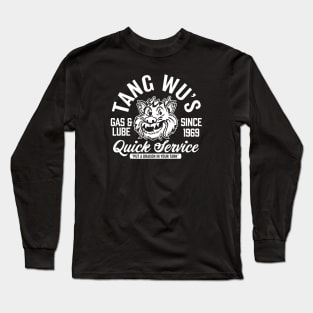 Tang Wu's Gas and Lube - Biker Style (1-Color - Reverse) Long Sleeve T-Shirt